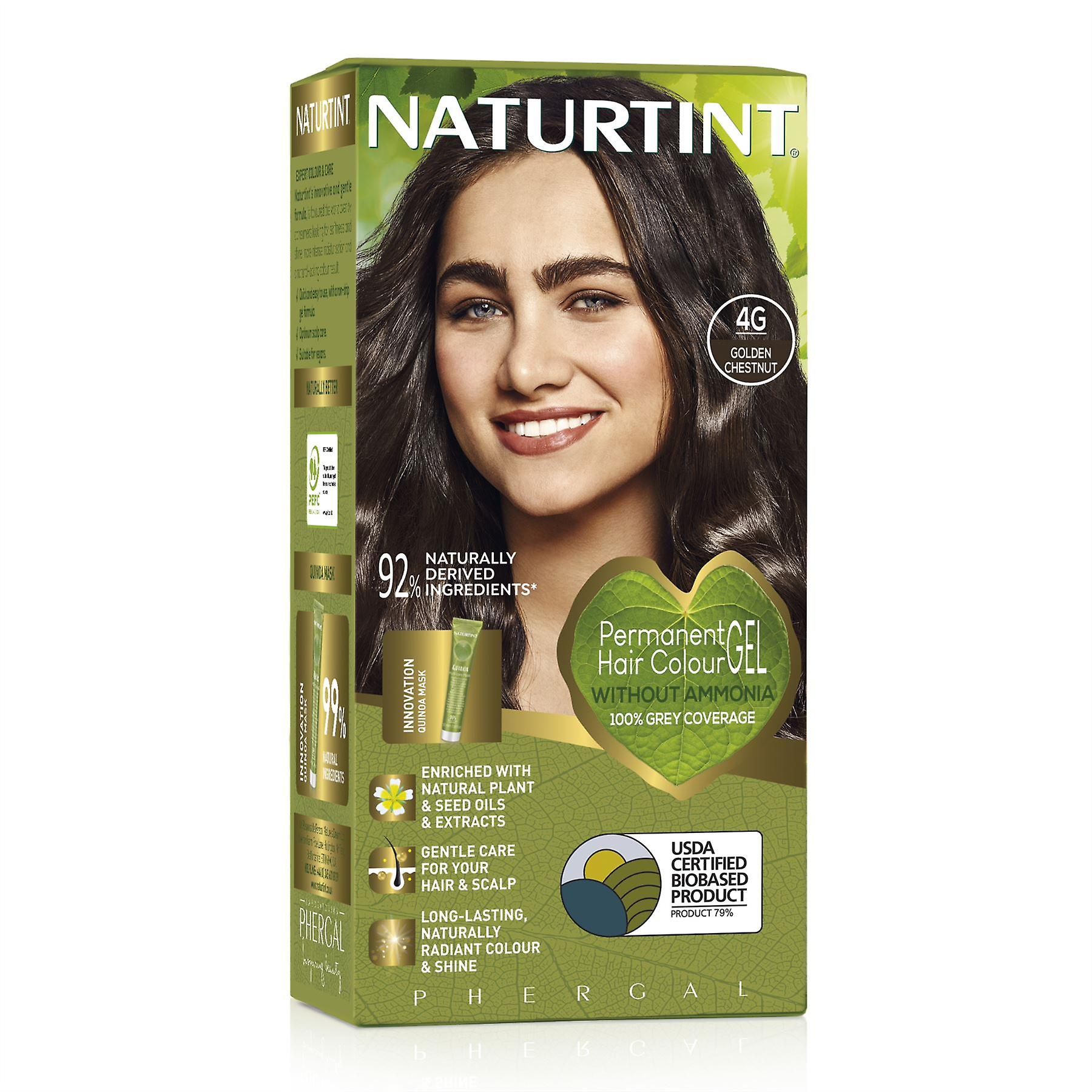 Naturtint Permanent Hair Colour 4G Golden Chestnut - 170ml