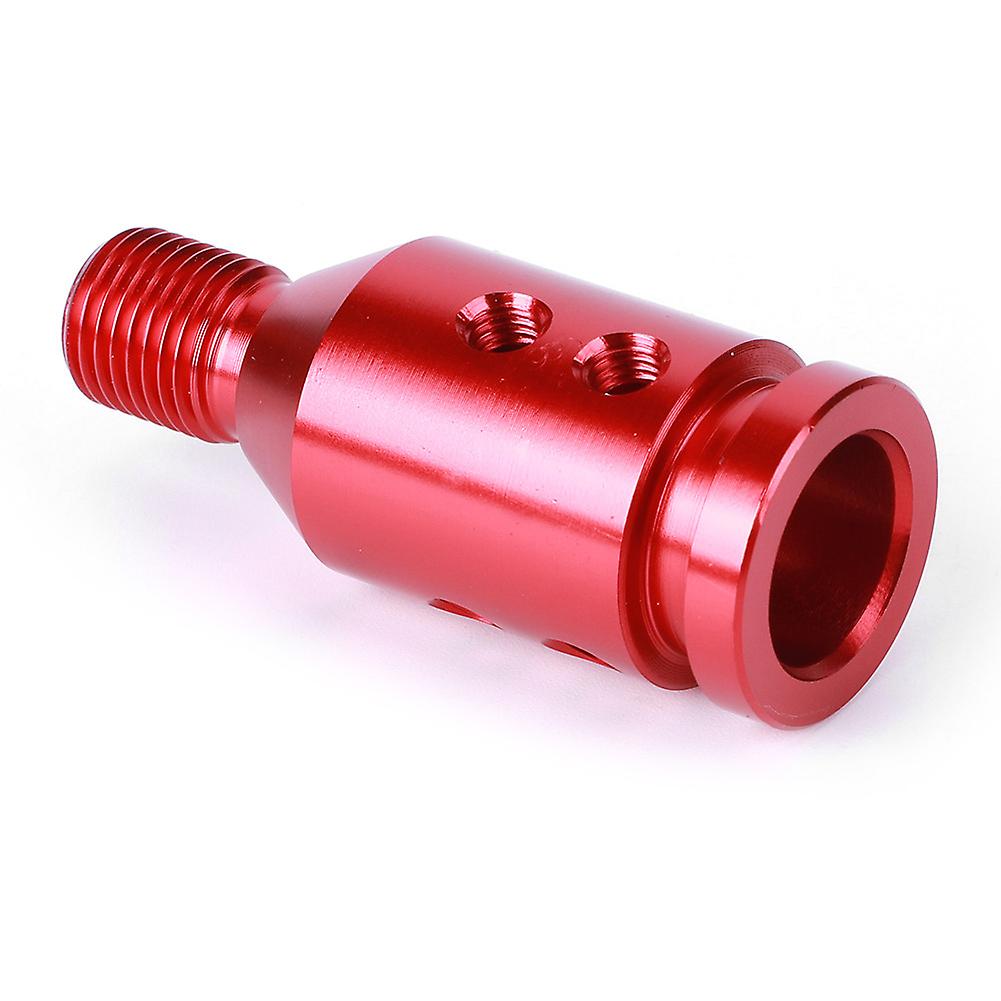 Universal M12x1.25 Threaded Shift Knob Adapter with Boot Retainer in Red