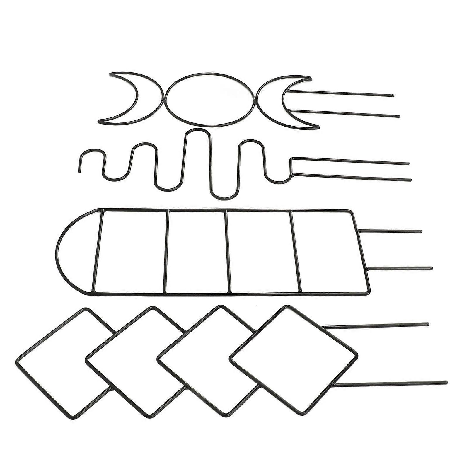 4 قطع تعريشة مصنع معدني بوعاء نبات تسلق دعم الأشكال غير المنتظمة حامل النباتات المنزلية للاستخدام الداخلي في الهواء الطلق