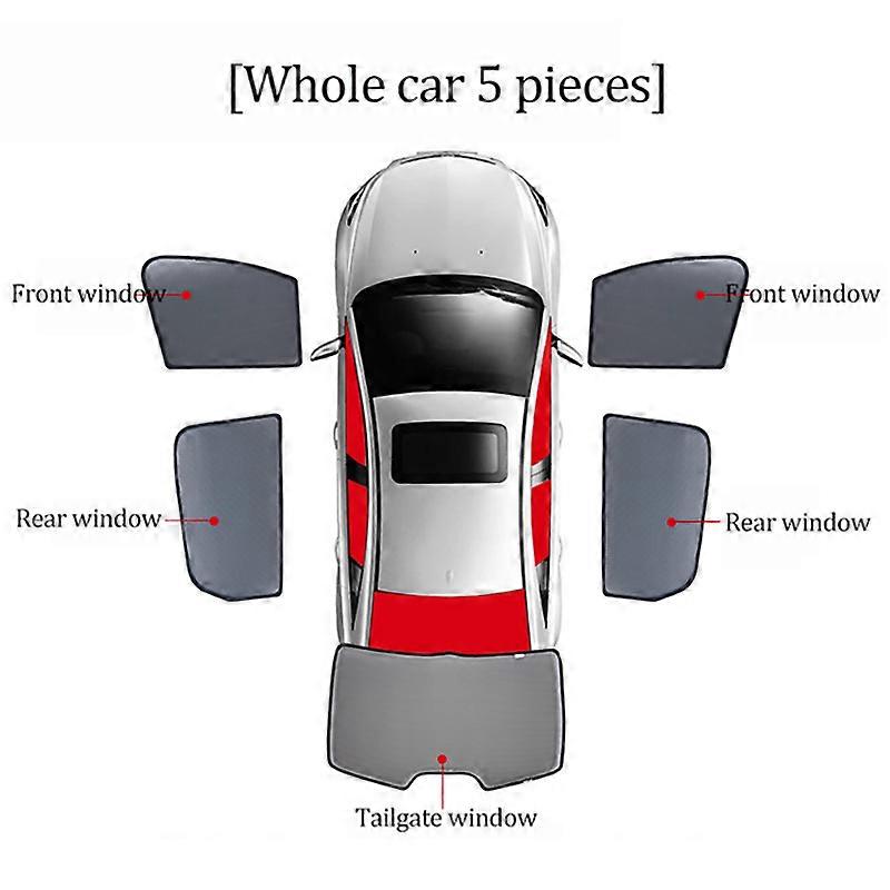 For BMW X5 G05 F95 2018-2023 IX5 Car Sunshade Shield Front Windshield Mesh Curtain Rear Side Baby Window Sun Visor Shade