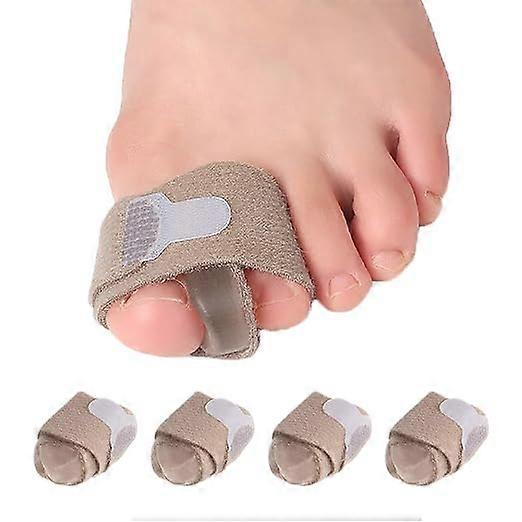 Big Toe Separators Wraps (4 Pcs), Adjustable for Foot Pain Relief, for Bunion, Overlapping Toes, Broken Toe