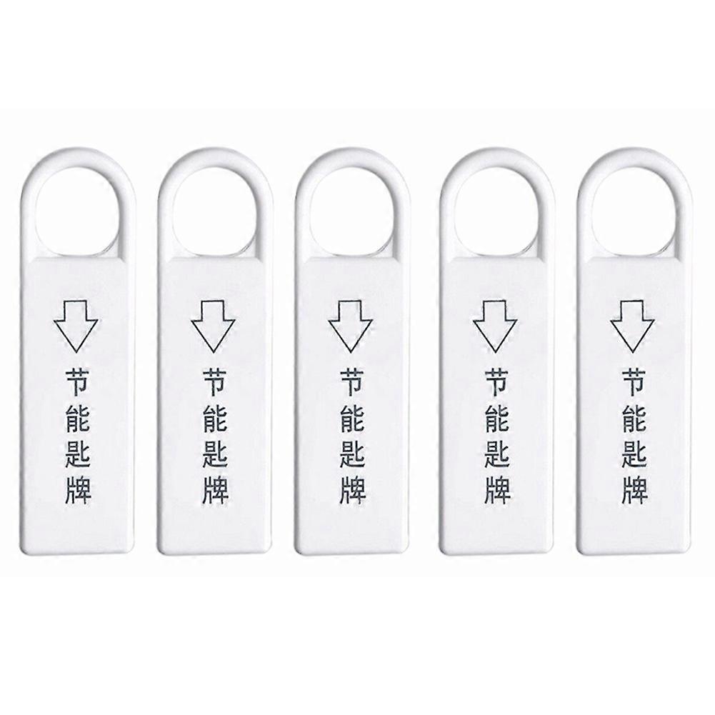 Energy-saving Magnetic Key 5 Insert Cards Switch Insert Keys For Hotels Homes Power Energy Saving Accessories