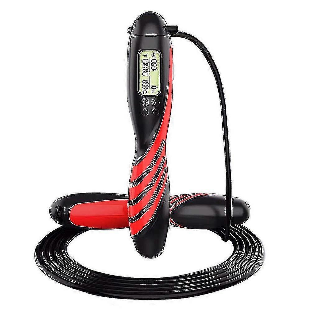 Digital Handle Adjustable Jumping Rope With Smart Counter,time Setting