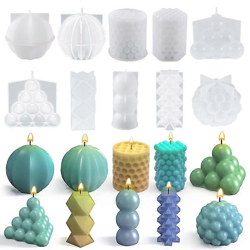 Silicon Lumânare mucegai, Diy 3d lumânare mucegai, Bubble Lumânare mucegai, durabil flexibil lumânare Matrite