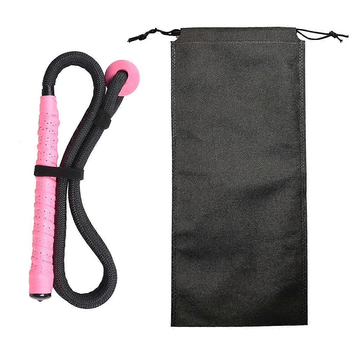 Golf Swing Rope Training Aid Fitness Equipment Trainer with Eva Ball for Practice Posture Corrector Exercise Pink