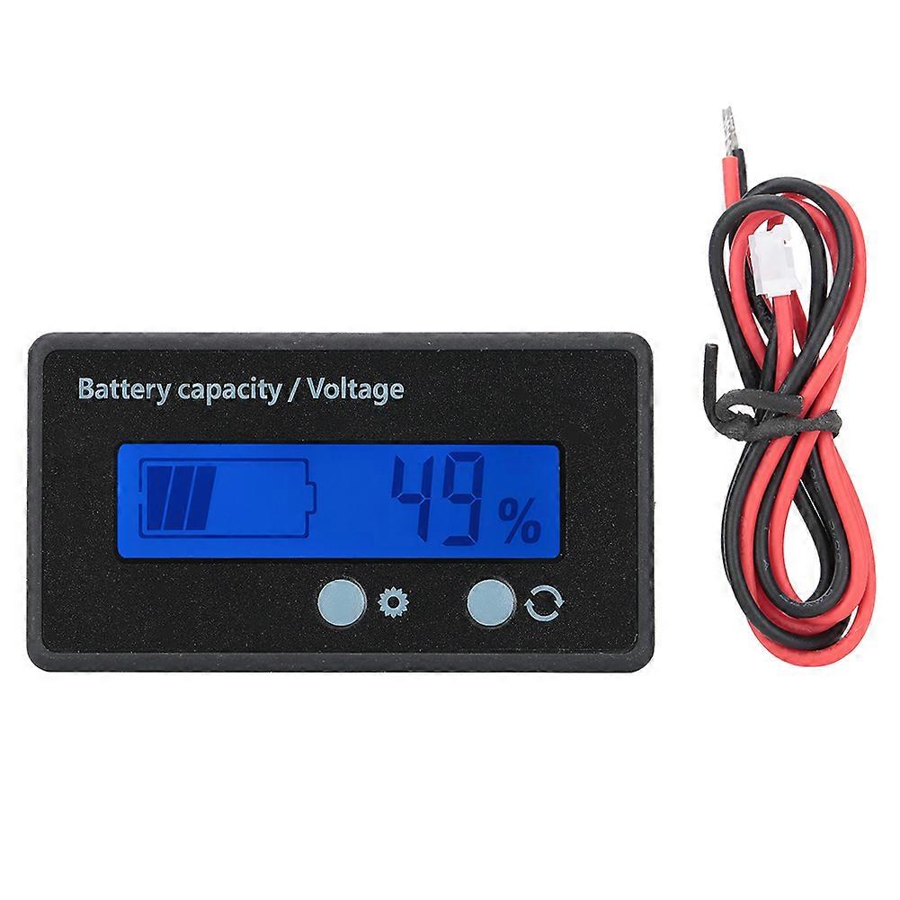 GY-6GS PCB HTN Waterproof Battery Capacity Monitor Indicator LCD Display 12-84V Blue