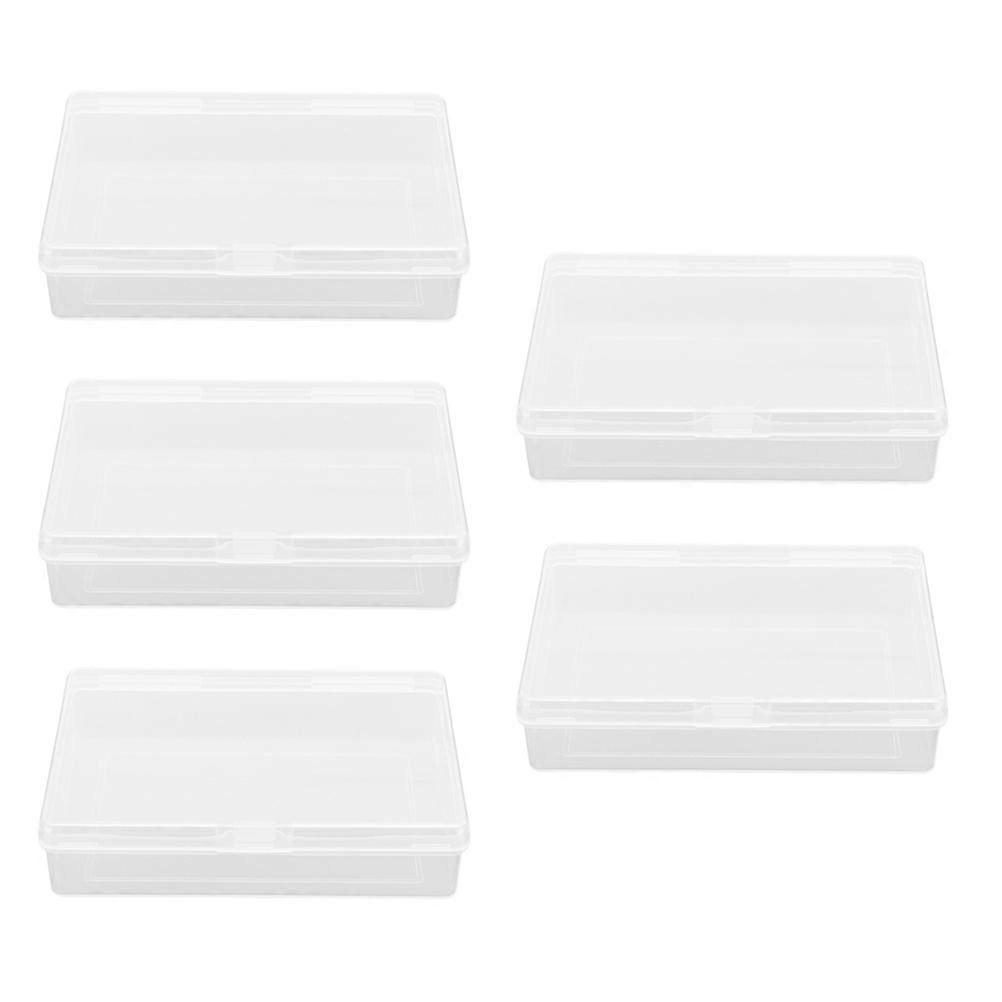 5pcs Empty Poker Cards Boxes Plastic Poker Cards Storage Boxes Containers