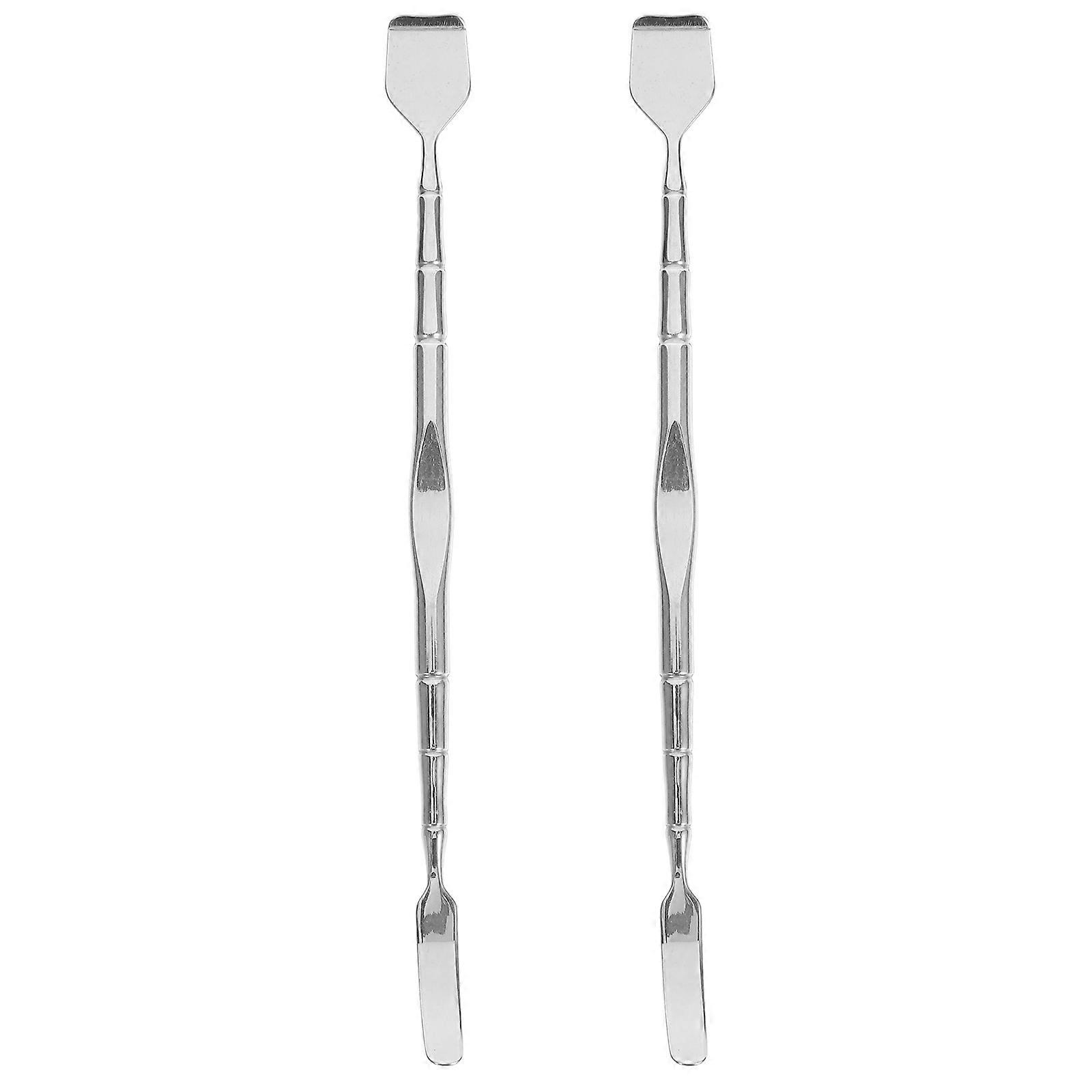 2pcs Stainless Steel Blackhead Extractors Removal Tool Facial Scraper Tools for Women