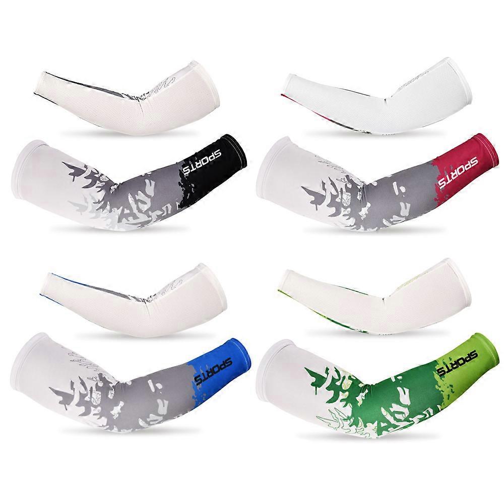 夏のクールアームスリーブ4ペアUV保護アーム保護アウトドアスポーツ通気性アームスリーブ