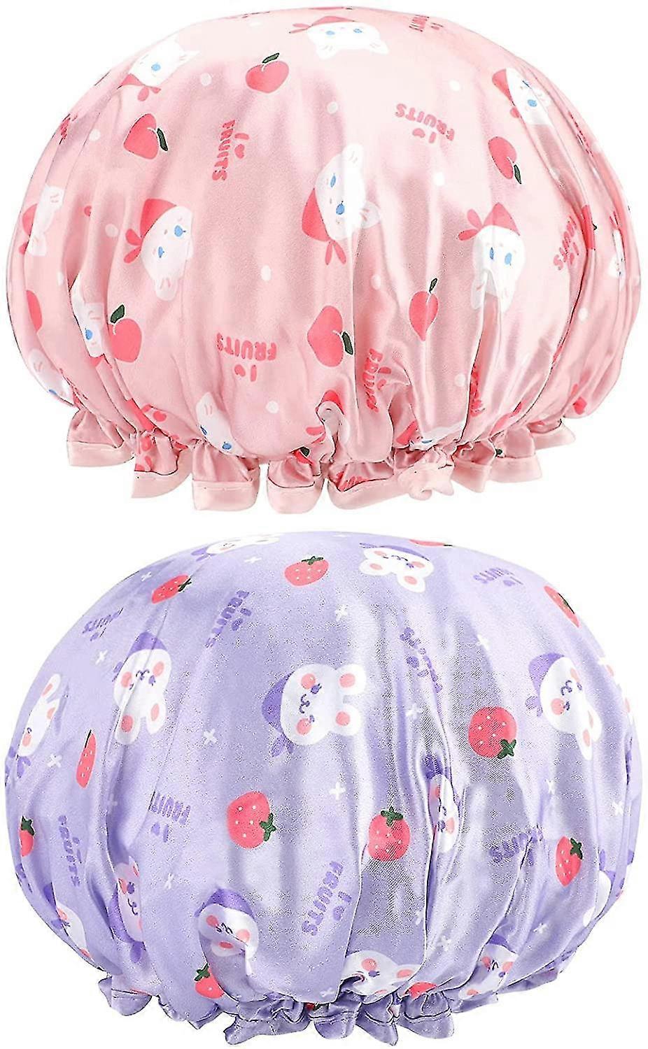 2pcs shower caps,child shower cap shower cap waterproof shower cap