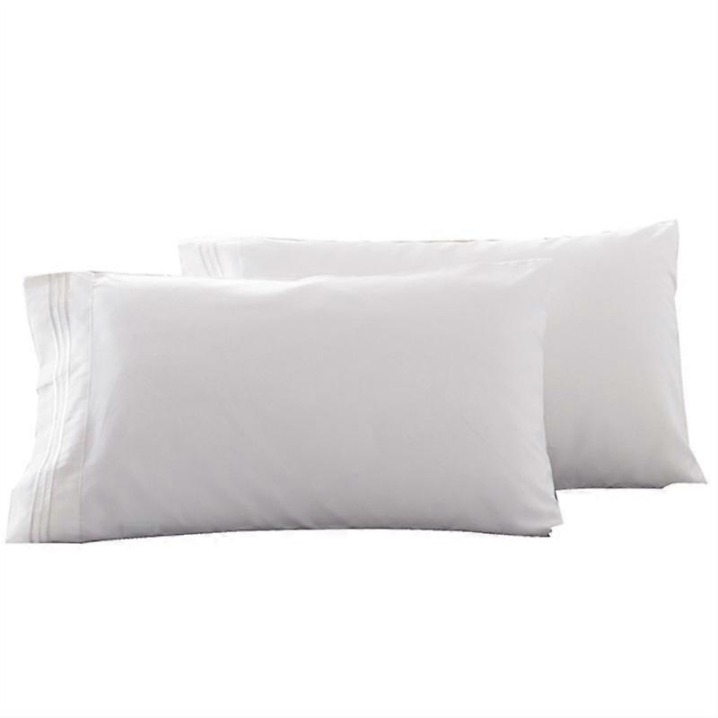 Embroidered pillowcase Simple solid color embroidered pillowcase