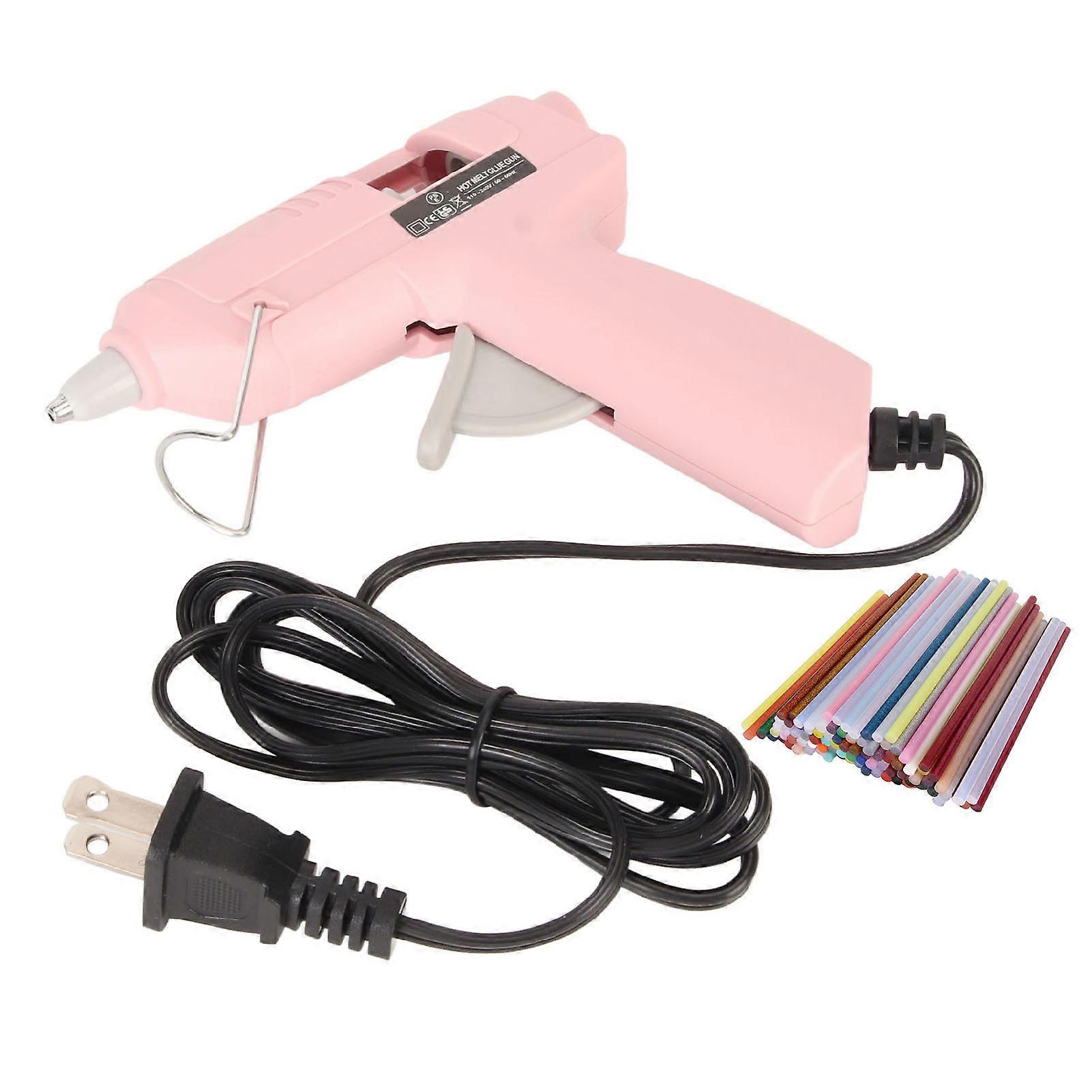 Mini Hot Glue Machine Fast Preheating Hot Melt Glue Machine Kit with 100 Glue Sticks for Home DIY Repairs 20W 110240V US Plug