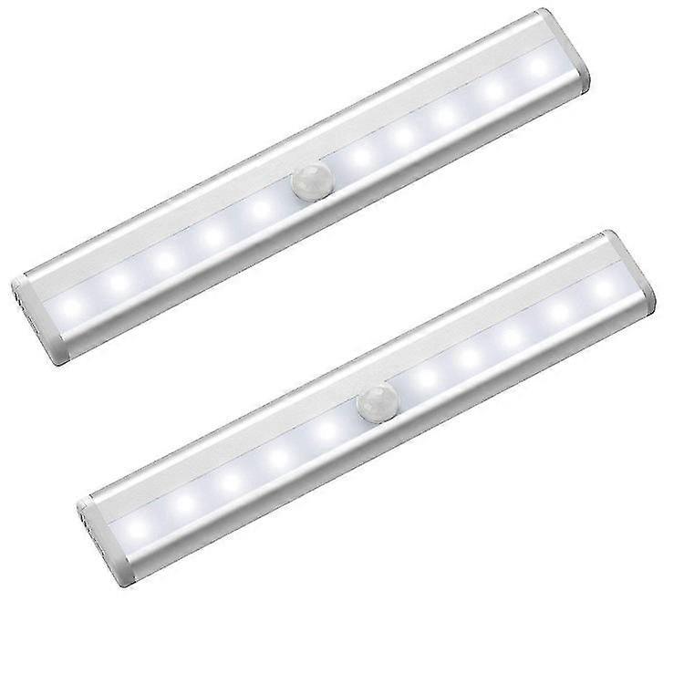 2pcs 10 Led Mot Sensor S Under Cabinet S Strip