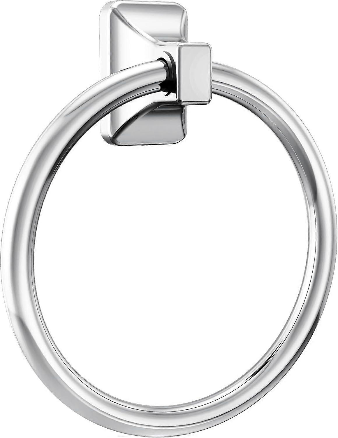 1 pc Chrome 15.5cm diameter Wall mounted modern bathroom towel ring