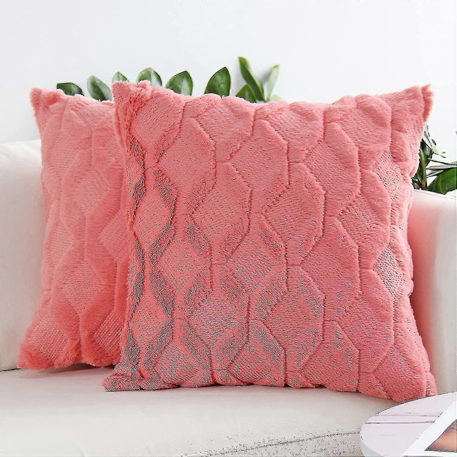Plush Short Wool Velvet Upholstery Pillowcase Luxury Style Cushion Cov