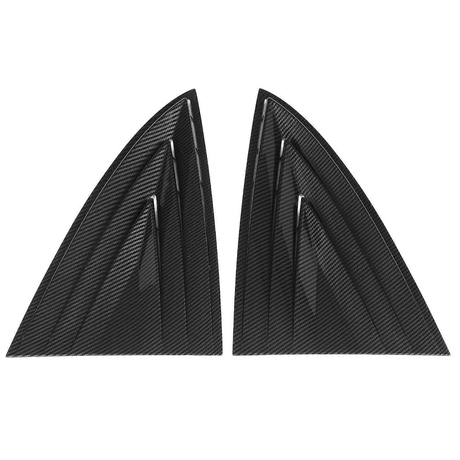 Car Rear Side Window Louver Cover Window Shutters Decorative Trim Replacement For Tesla Model 3
