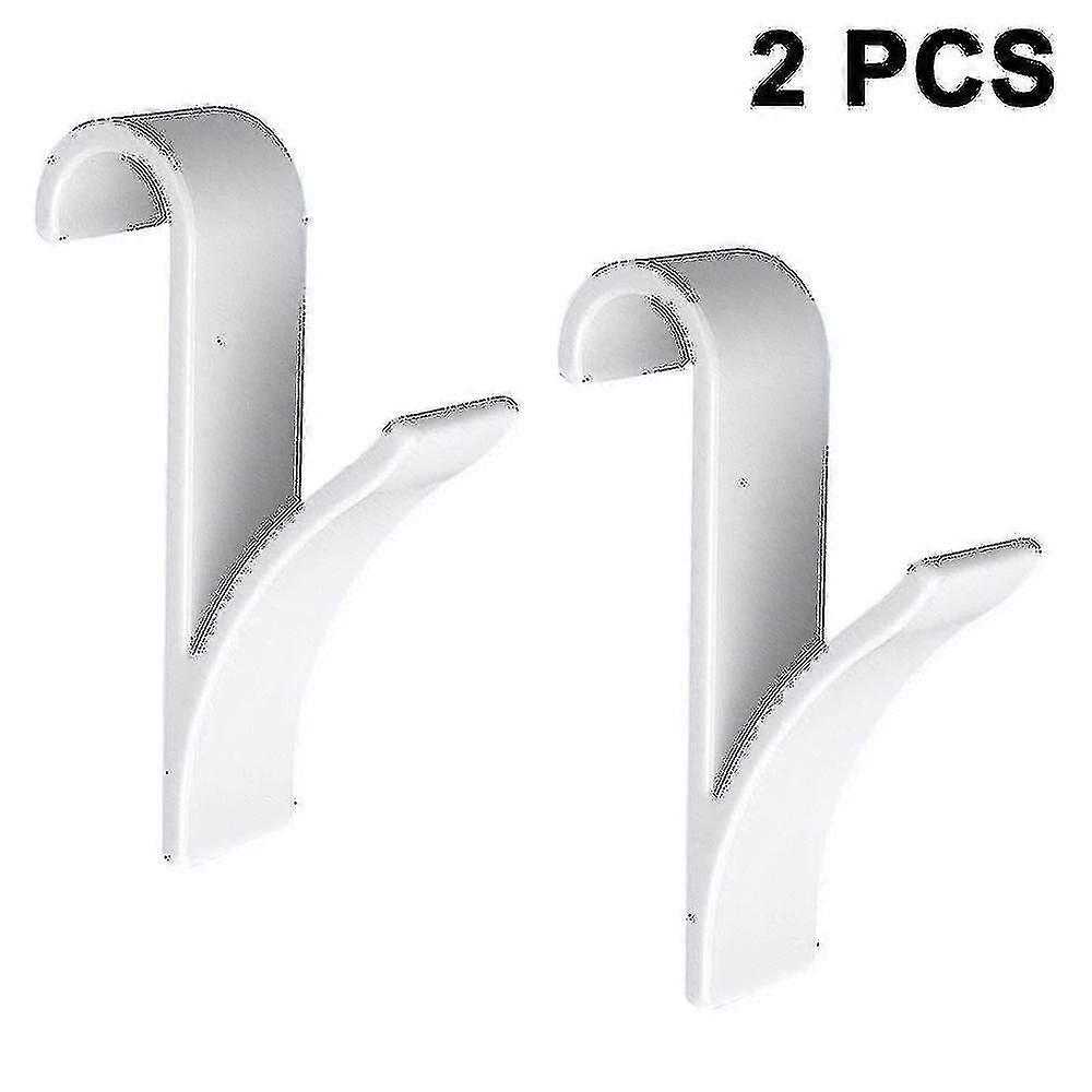2pcs Plastic Towel Rack Bathroom Towel Wardrobe Hook