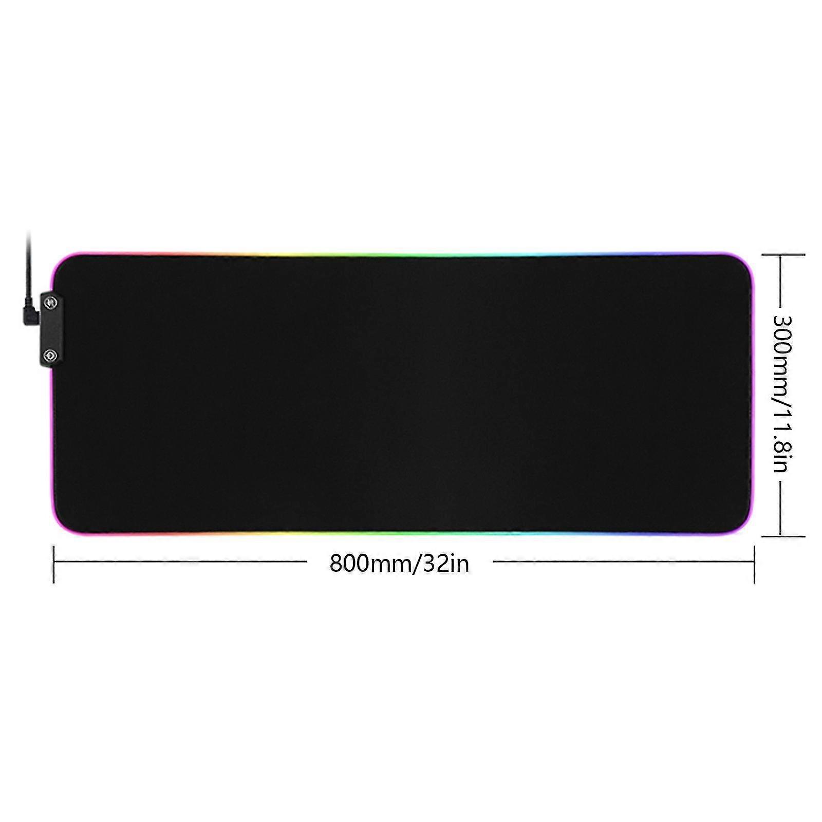Gaming Muismat Computer Mousepad Rgb Muismat Pc Bureau Spelen Mat Met Backlit