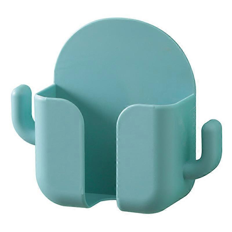 Phone Wall Holder Self-adhesive Punch Free Anti-slip Charging Multi-function Storage Box with Hanger for Living Room KAESI