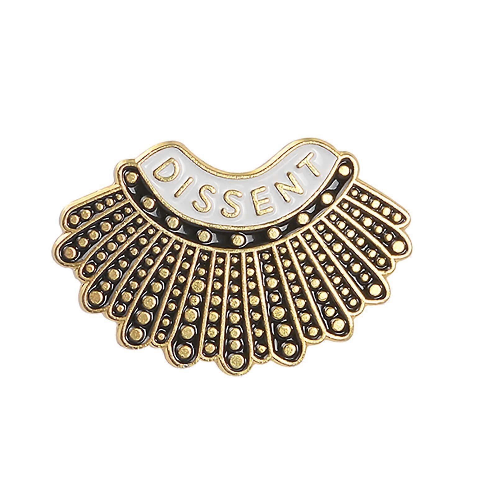 Enamel Pins Dissent Pin Ruth Bader Ginsburg Feminist Pin RBG Dissent Collar Pin Female Justice