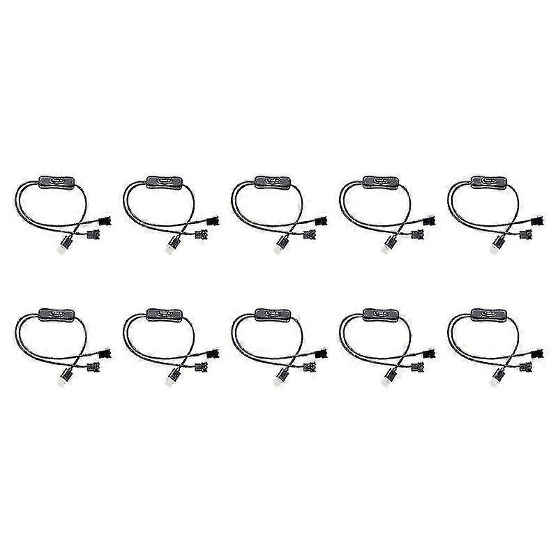 10pcs Usb To 4pin Switch Cable Computer Case Fan Cable-dt