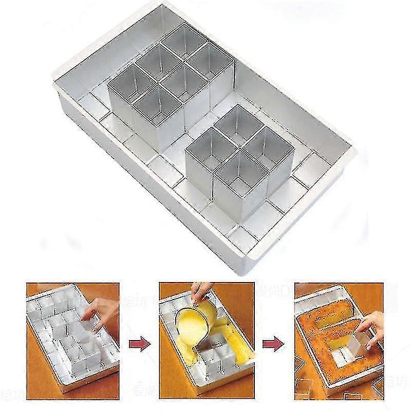 Baking Tools Aluminum Alloy Movable Digital Letter Mold