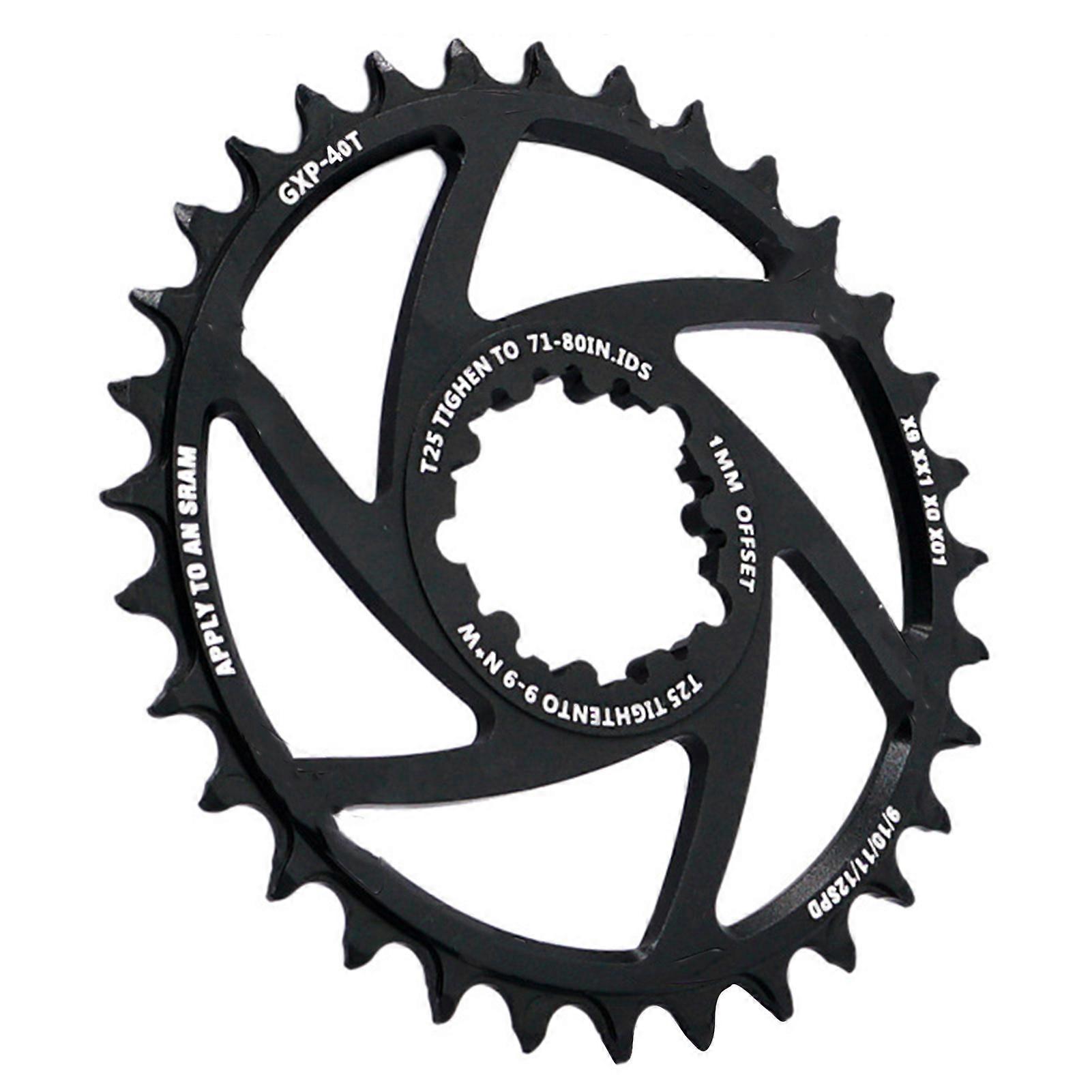 Kaesi MTB Bike Bicycle GXP Single Speed Chainring 30T/32T/34T/36T/38T/40T Offset 1mm
