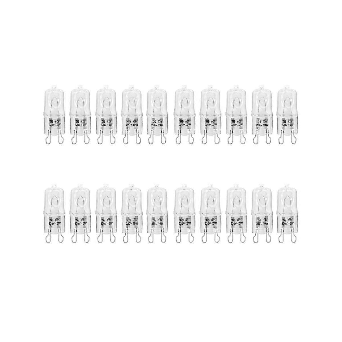 G9 Oven Light High Temperature Resistant Durable Halogen Bulb Lamp for Refrigerators Ovens Fans 40W