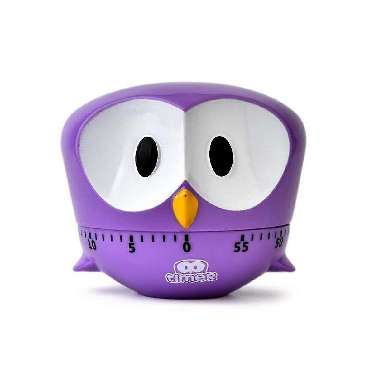 Mechanical Rotating Egg Timer For Kitchen,0~60 Minutes Timer For Mulitpurpose(purple)