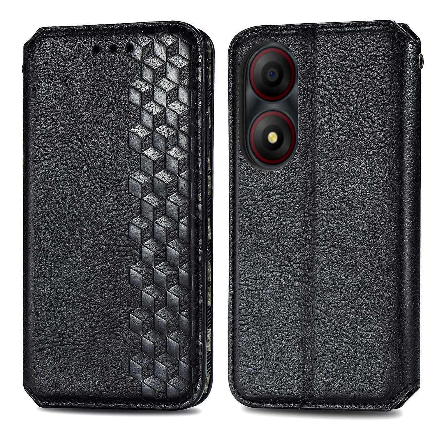 Cubic Grid Pressed Case For ZTE Blade A34 