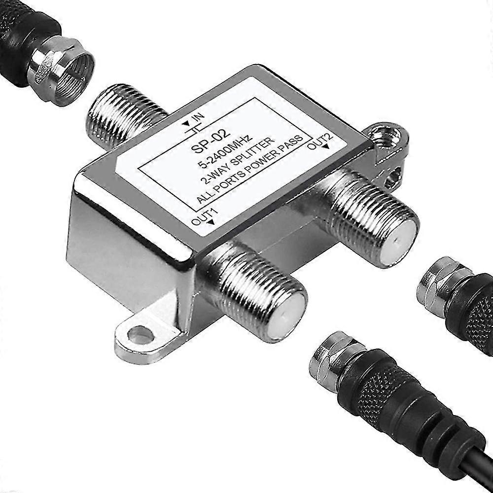 Coaxial Cable Splitter 5-2400mhz, Can Be Used With Antenna System