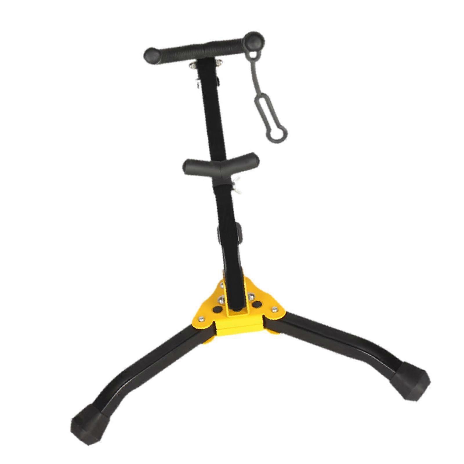 Foldable Saxophone Stand with Iron Triangle Base Folding Adjustable Backrest