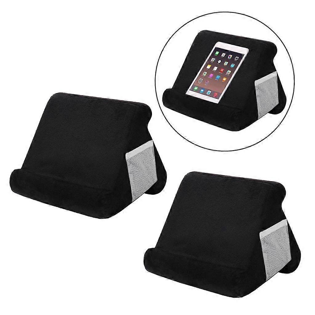 2 X Soft Pillow Stands For Tablet  Book Reader Holder Rest Cushion Black
