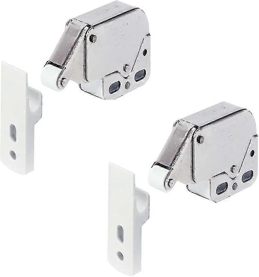 Mini Latch Automatische Veersluiting (2 stuks, Wit)