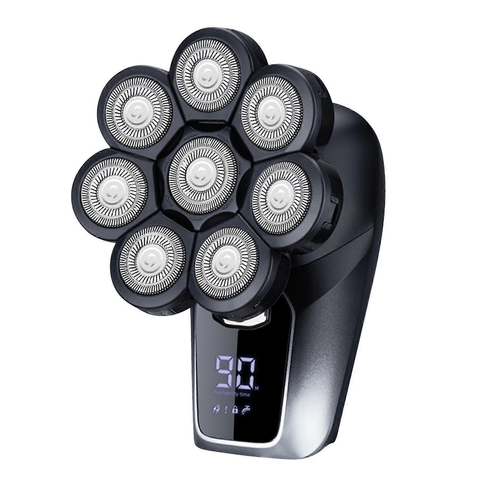 8D Multi-function Shaving Knife Body Wash Digital Display Shaving Knife 6 In 1 Set Bald Head Machine