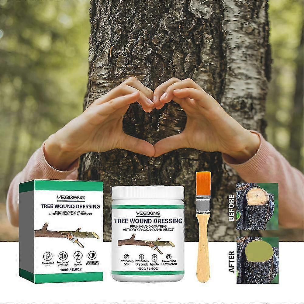 Tree Pruning Sealer | Tree Wound Pruning Sealer Grafting Compound For Plant | 100g Tree Grafting Wax With Brush | Tree Branch Pruning Wound Sealant
