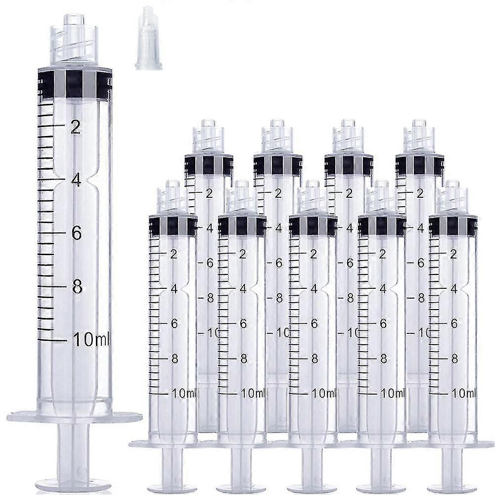 10ml/cc Plastic Luer Lock Syringe Syringes Without Needle For Scientific Labs And Measuring Liquids
