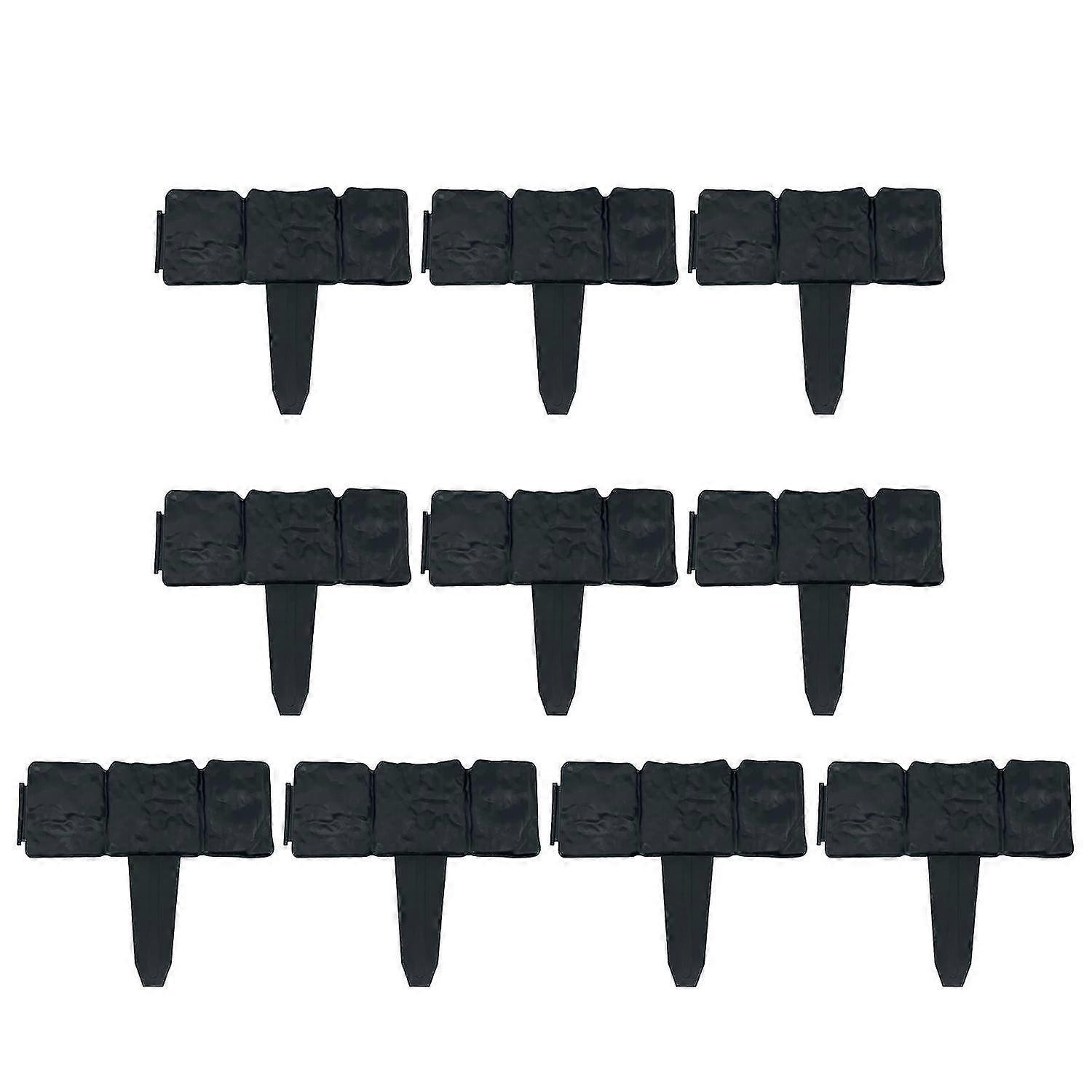 10pcs Garden Edging Border Faux Stone Form Garden Edging Border, Garden Landscape Edging Border