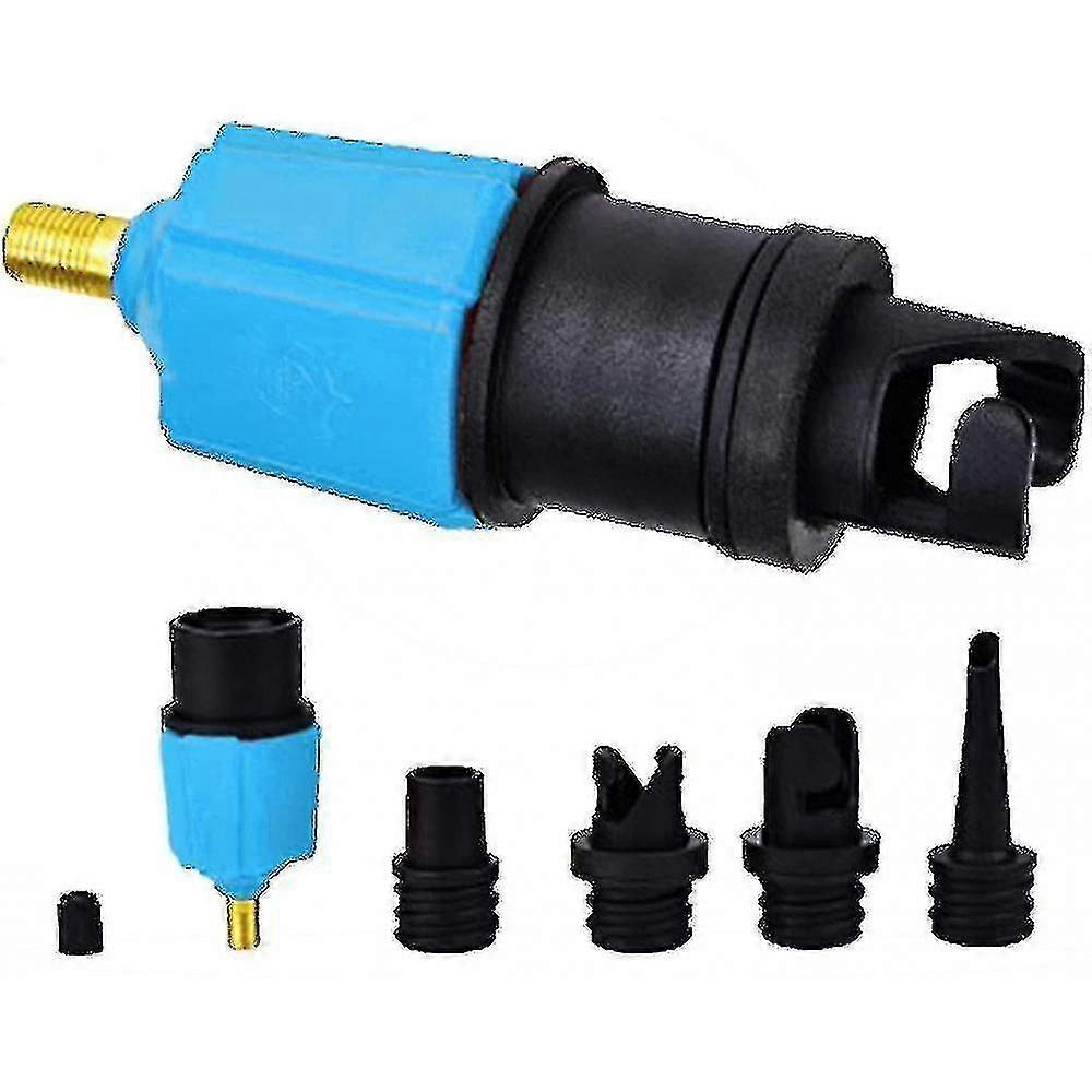 Inflatable Sup Pump Adaptor Compressor Air Valve Converter, Multifunction Sup Valve Adapter With 4