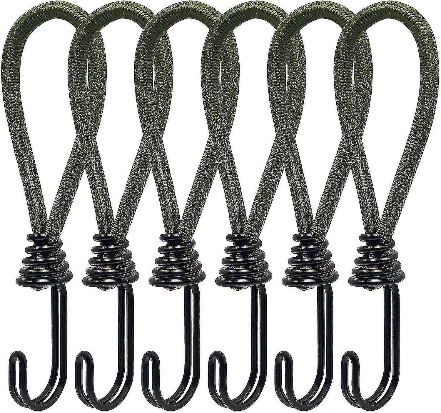 6pcs Rubber Tensioner With Spiral Hooks