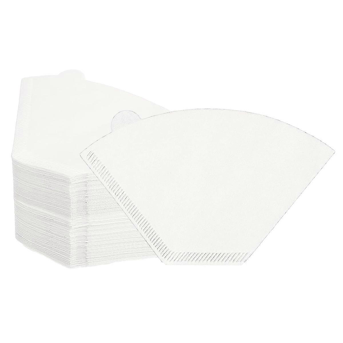 KXJ-1 Box (100pcs) 2-4 Serving Cups Fan Coffee Machine Filter Paper Hand Brew Drip Coffee Filter Paper