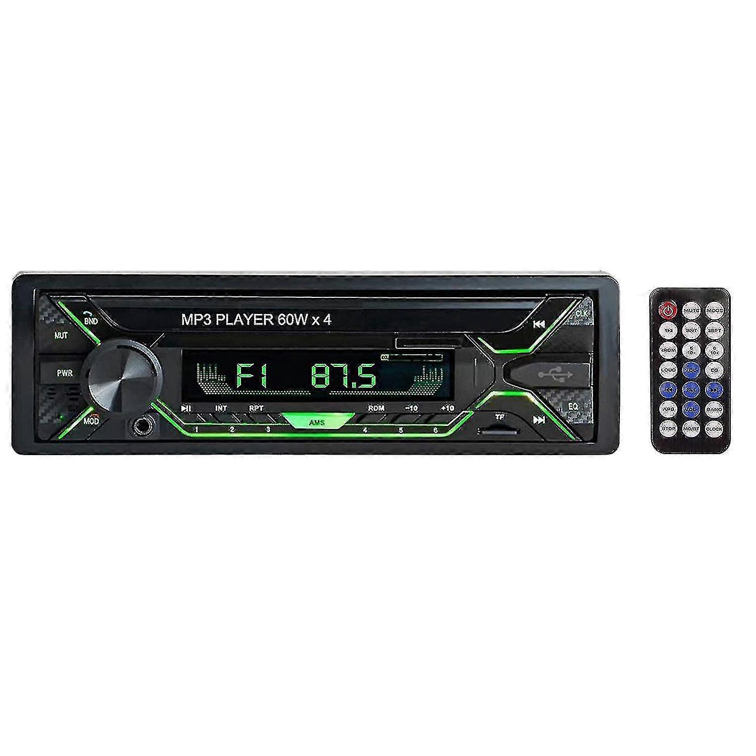 ستيريو سيارة مع بلوتوث ، راديو Din واحد مشغل وسائط FM USB / TF / SD / AUX استقبال الصوت ، Hands Fre