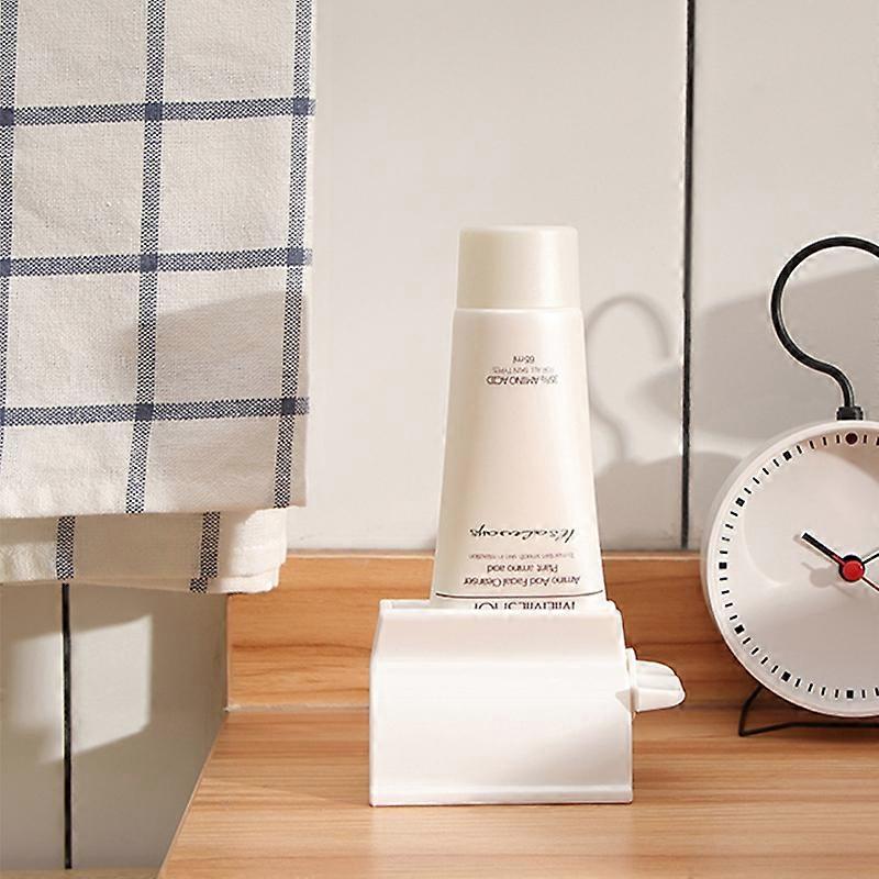 2PCS Rolling Tube Toothpaste Squeezer Toothpaste Seat Holder Stand/Multifunction Manual Rotating Toothpaste Dispenser Bathroom Accessories Sets Produc