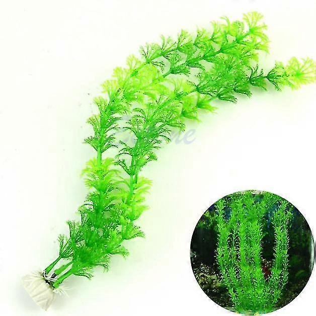 Envío gratis 1 Plástico Césped Artificial Decoración Pecera de Agua