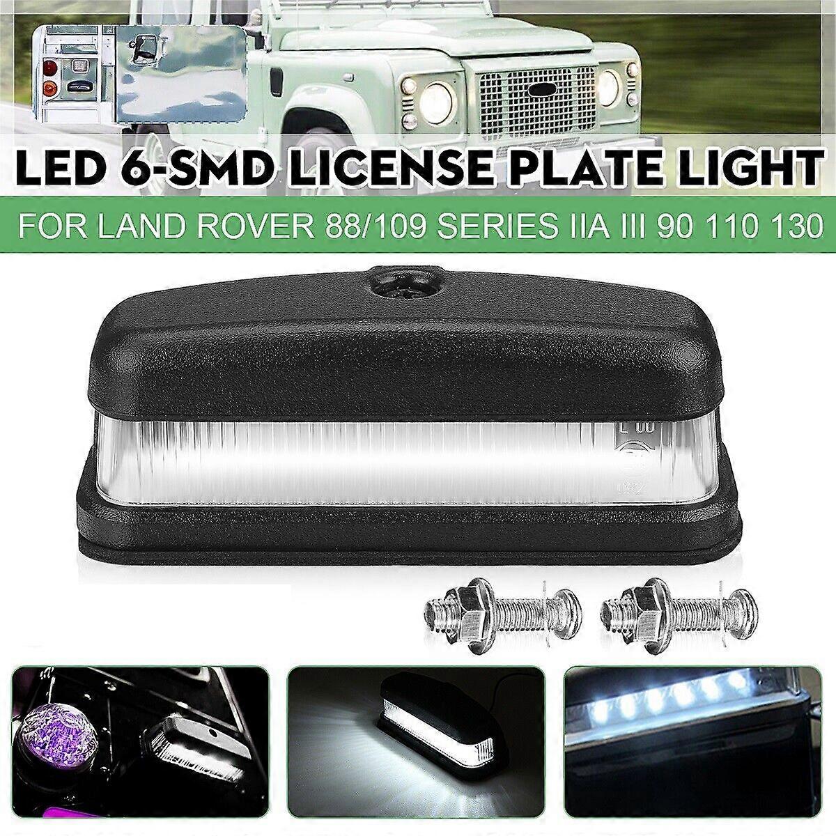 لوحة رقم ترخيص LED بيضاء للاند روفر 88/109 ديفندر 90 110 130