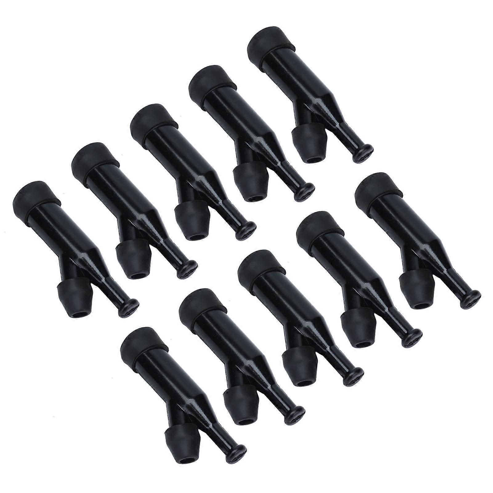 10Pcs 168F Black ABS High Durability Easy Install Generator Spark Plug Caps