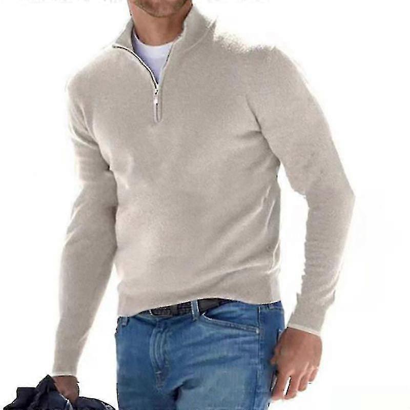 Herren Half Zip Jumper Micro Fleece Tops Pullover Polo
