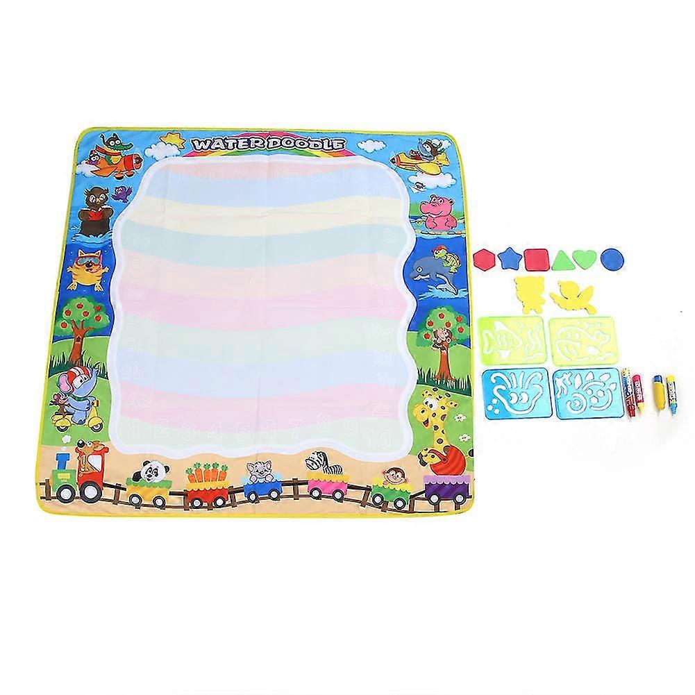 Large Water Painting Drawing Mat - 100 x 100cm, Magic Drawing Board for Kids, Graffiti Toy for Environmental Protection
