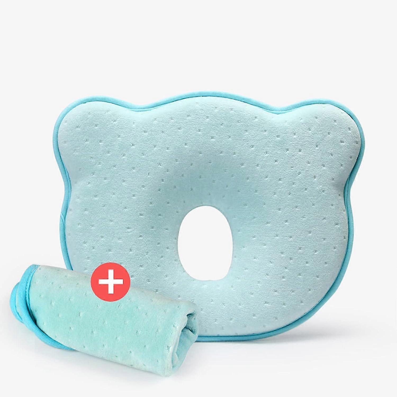 Baby Head Shaping Pillow, 3D Memory Foam Infant Pillow, Newborn Pillow