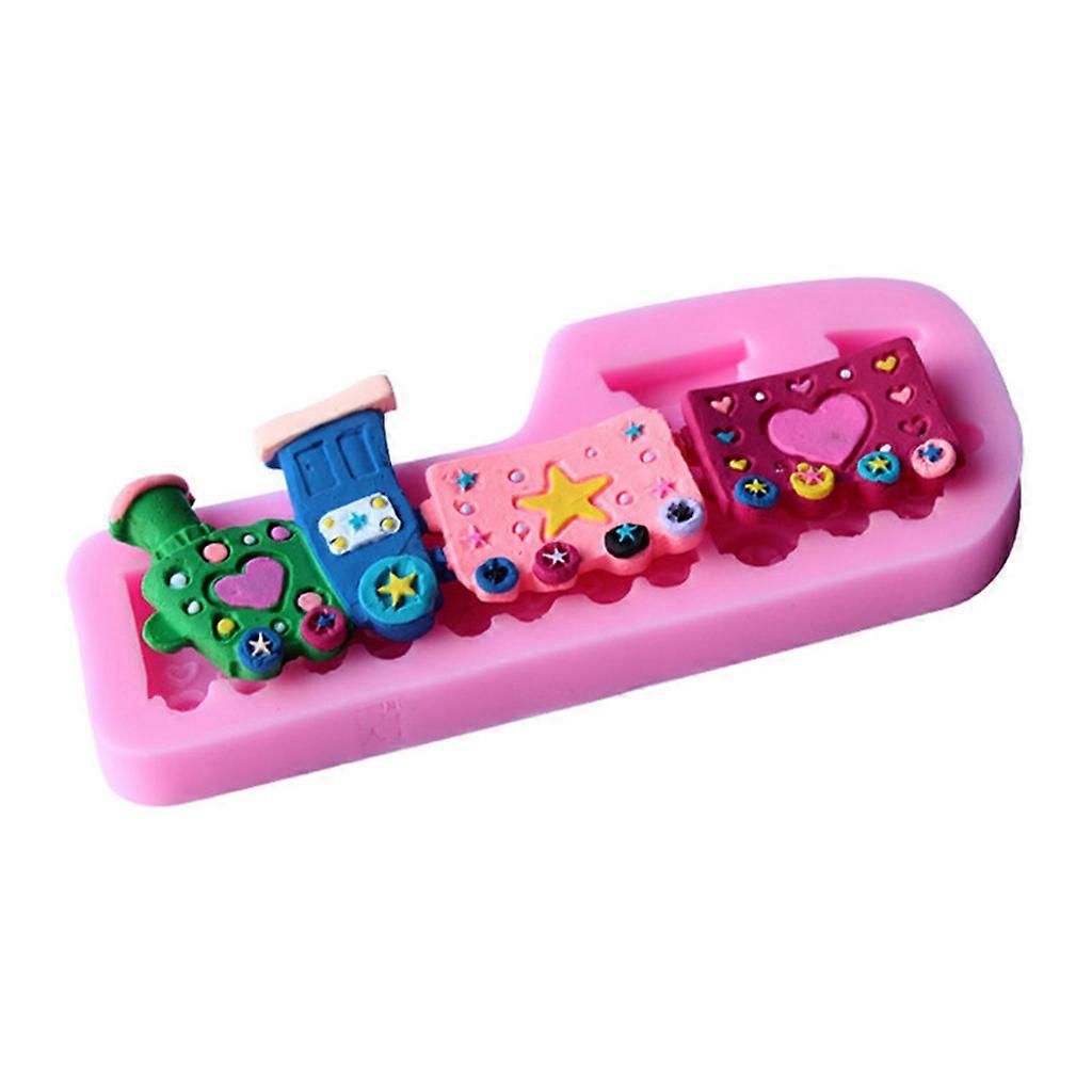 Train Silicone Chocolate Mould Cake Decor Tools Kitchen Baking Accessories
